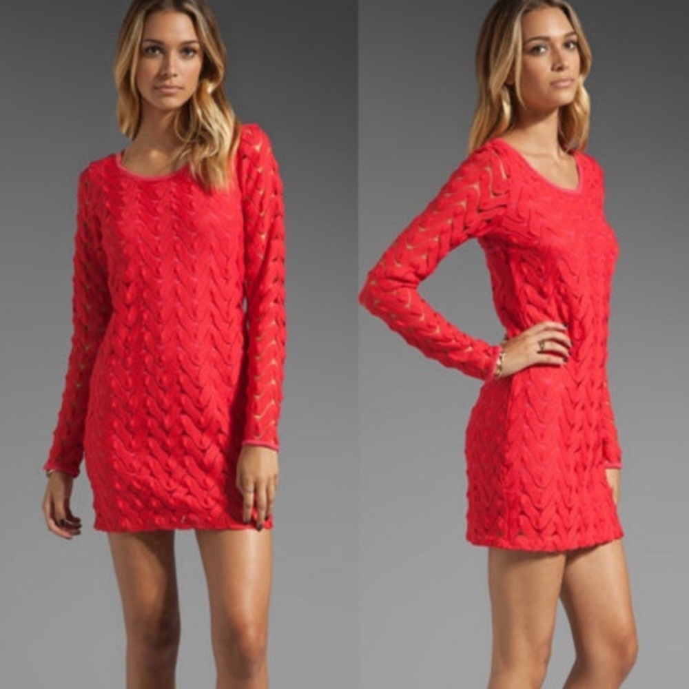 Free People Strawberry Wild Thing Mini Dress